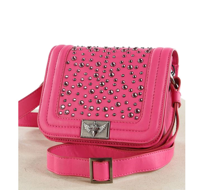 Pelle Pelle Princess Cut Pink Crossbody Bag
