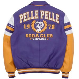Pelle Pelle Purple Soda Club Arches Leather Jacket