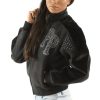 Pelle Pelle Queen Of Thrones Black Fur Hooded Wool Jacket