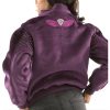 Pelle Pelle Queen Of Thrones Purple Fur Hooded Wool Jacket