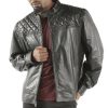Pelle Pelle Quilted Studded Black Leather Jacket