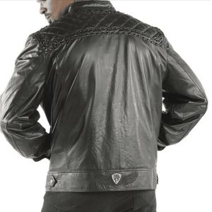 Pelle Pelle Quilted Studded Black Leather Jacket