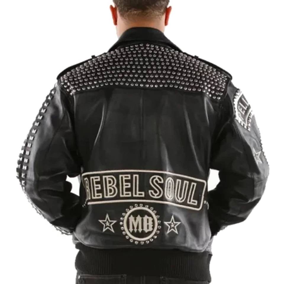 Pelle Pelle Rebel Soul Nation MB 1978 Black Leather Jacket