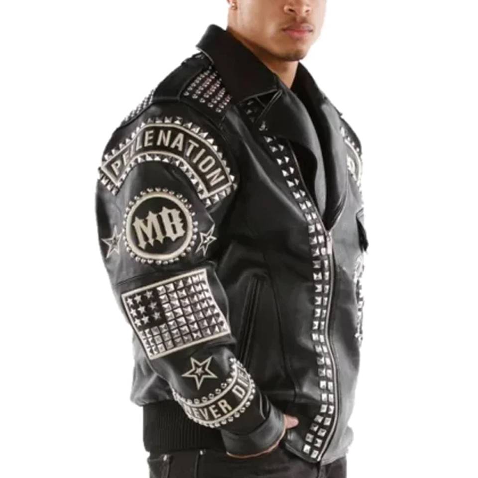 Pelle Pelle Rebel Soul Nation MB 1978 Black Real Leather Jacket