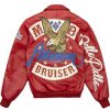 Pelle Pelle Red American Bruiser Leather Jacket