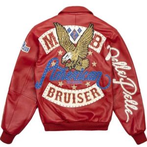 Pelle Pelle Red American Bruiser Leather Jacket
