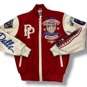 Pelle Pelle Red Bruiser MB Varsity Jacket
