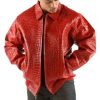 Pelle Pelle Red Men Leather Jacket