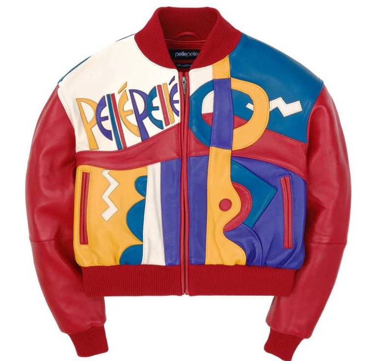 Pelle Pelle Picasso Women Red Crop Jacket
