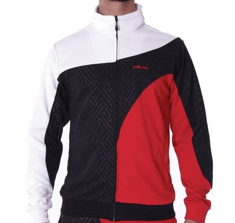 Pelle Pelle Red and Black Athletic Tracksuit
