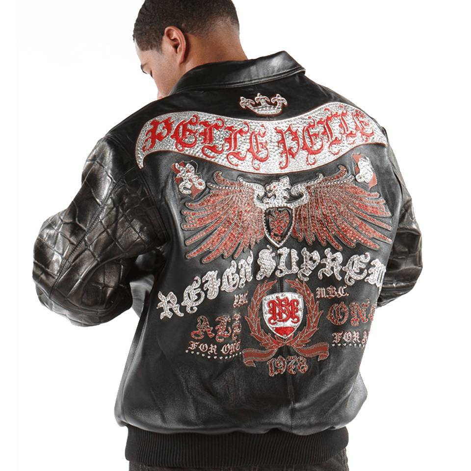Pelle Pelle Reign Supreme MB 1978 All One Black Leather Jacket