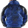 Pelle Pelle Reign Supreme MB 1978 Limited Edition Blue Jacket with Leather Sleeves