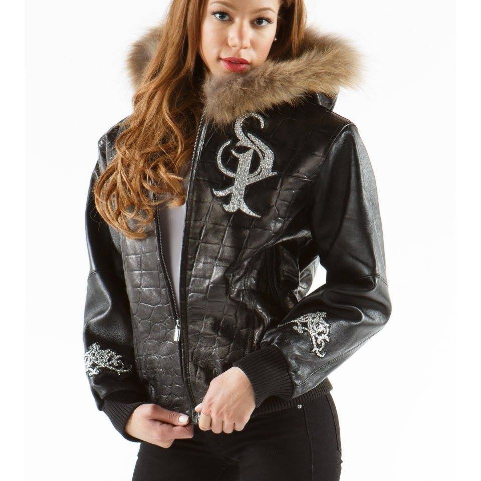 Pelle Pelle Royal in Black Fur Hood Jacket