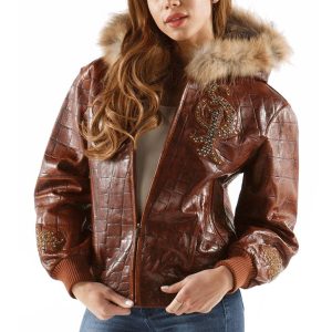 Pelle Pelle Royal in Brown Fur Hood Jacket