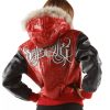 Pelle Pelle Royal in Red Fur Hood Jacket