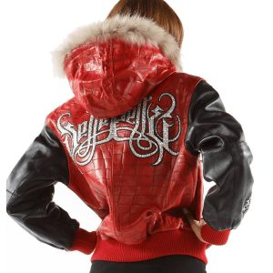 Pelle Pelle Royal in Red Fur Hood Jacket
