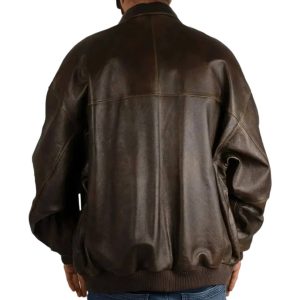 Pelle Pelle Sanded Antique Dark Brown Leather Jacket