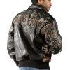 Pelle Pelle Scripted Black Leather Jacket