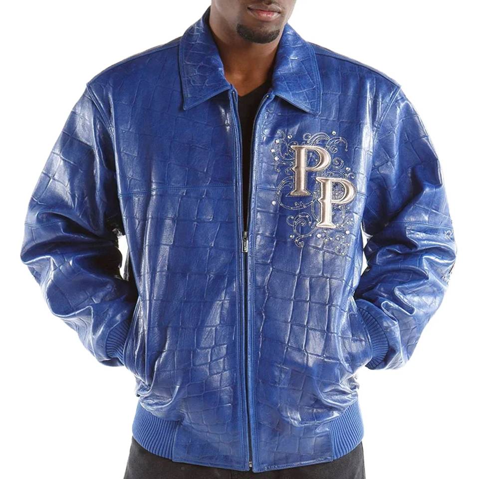 Pelle Pelle Shoulder Crest Blue Jacket