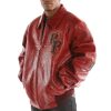 Pelle Pelle Shoulder Crest Maroon Jacket