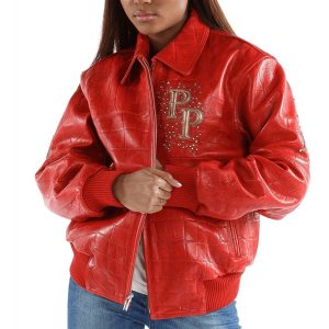 Pelle Pelle Shoulder Crest Red Jacket
