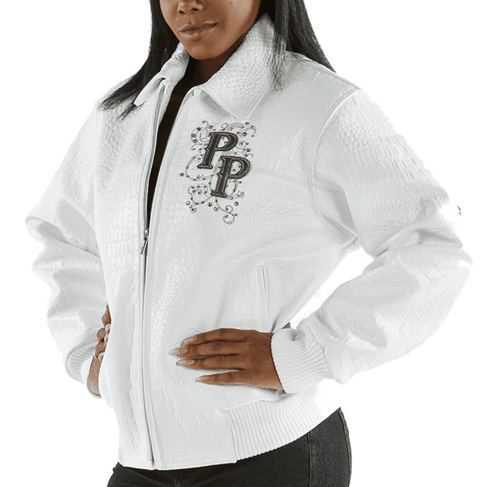 Pelle Pelle Shoulder Crest White Jacket