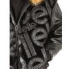 Pelle Pelle Signature Black Fur Hood Leather Jacket