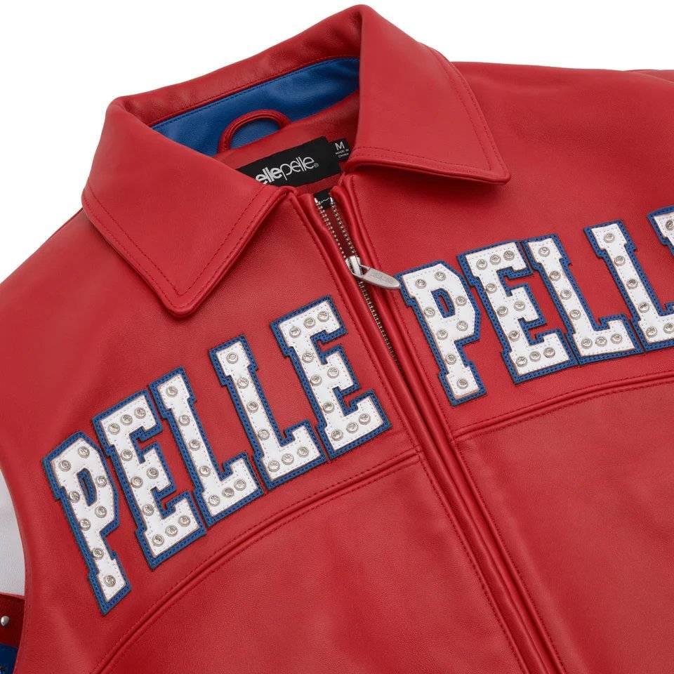 Pelle Pelle Soda Club 1978 Arches Red Leather Jacket