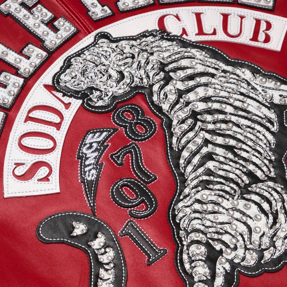 Pelle Pelle Soda Club 1978 Tiger Red Genuine Leather Jacket