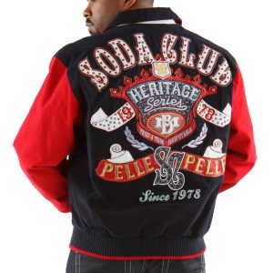 Pelle Pelle Soda Club Heritage Series Black Wool Jacket