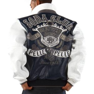 Pelle Pelle Soda Club Heritage Series Navy Blue Leather Jacket
