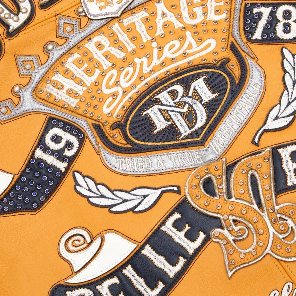 Pelle Pelle Soda Club Heritage Yellow Genuine Leather Jacket