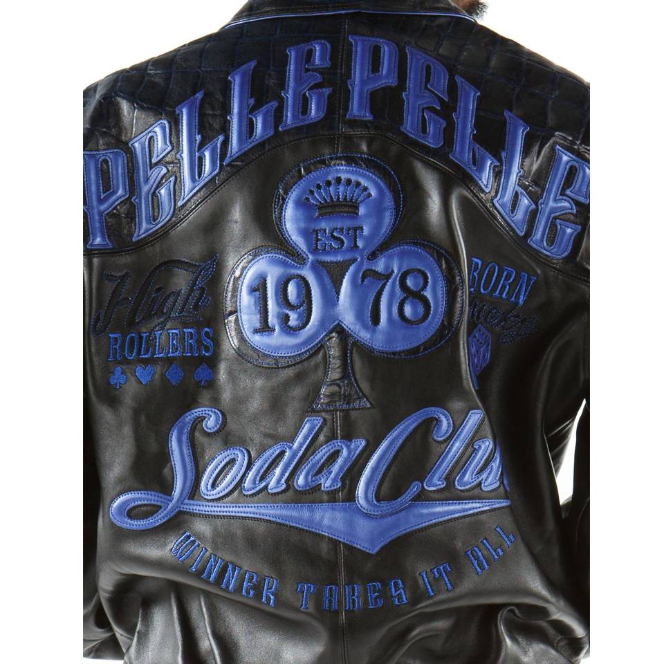 Pelle Pelle Soda Club High Rollers Black Leather Jacket