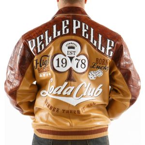 Pelle Pelle Soda Club High Rollers Brown Leather Jacket
