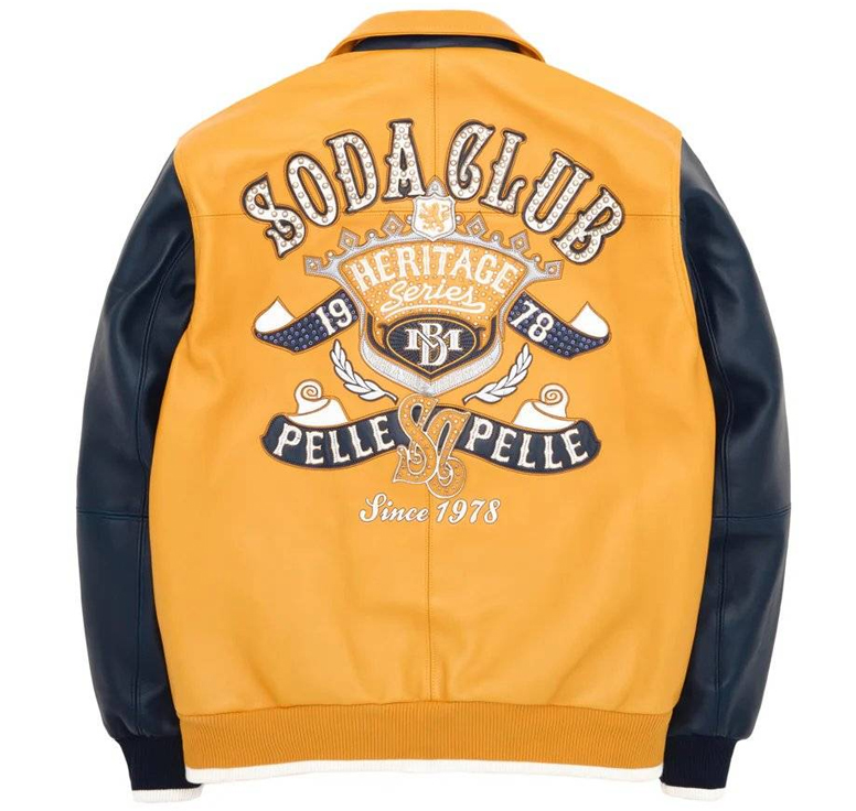 Pelle Pelle Soda Club MB 1978 Heritage Series Yellow Jacket