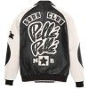 Pelle Pelle Soda Club MB Plush Black and White Leather Jacket