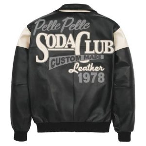 Pelle Pelle Soda Club Plush Black Leather Jacket