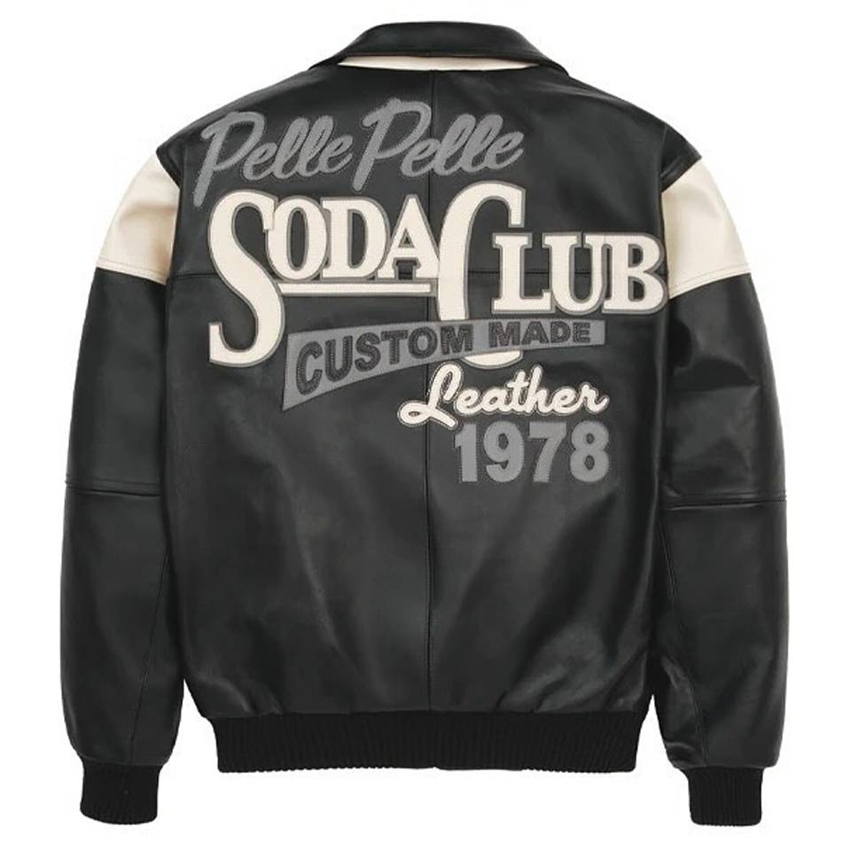 Pelle Pelle Soda Club Plush Black Leather Jacket
