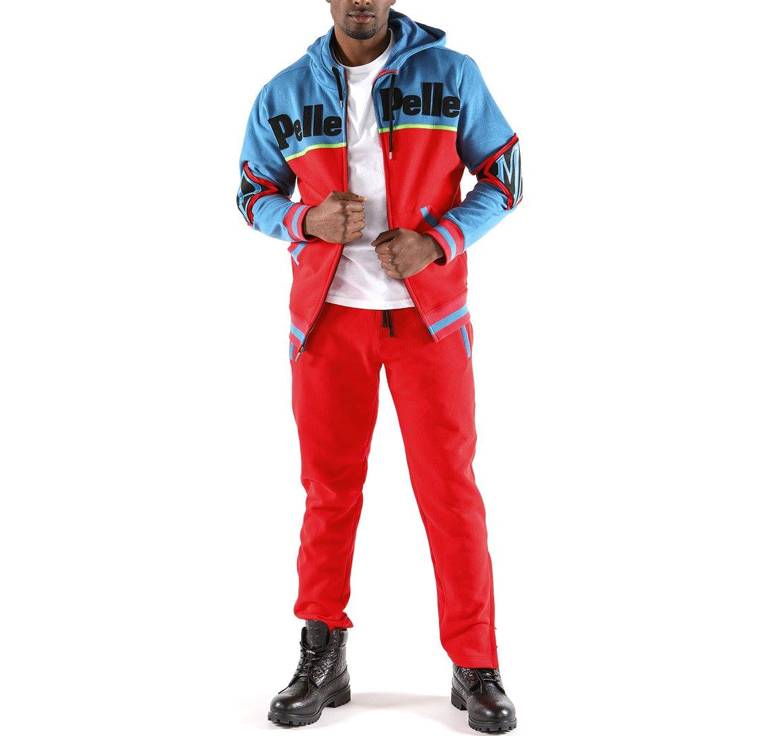 Pelle Pelle Soda Club Red Warm Up Wool Tracksuit