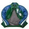 Pelle Pelle Soda Club Tiger 1978 Green Leather Jacket