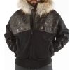 Pelle Pelle Supreme Club Black Fur Hood Jacket