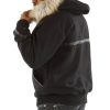 Pelle Pelle Supreme Club Black Fur Hooded Wool Jacket