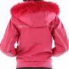 Pelle Pelle Supreme Club Pink Fur Hood Wool Jacket