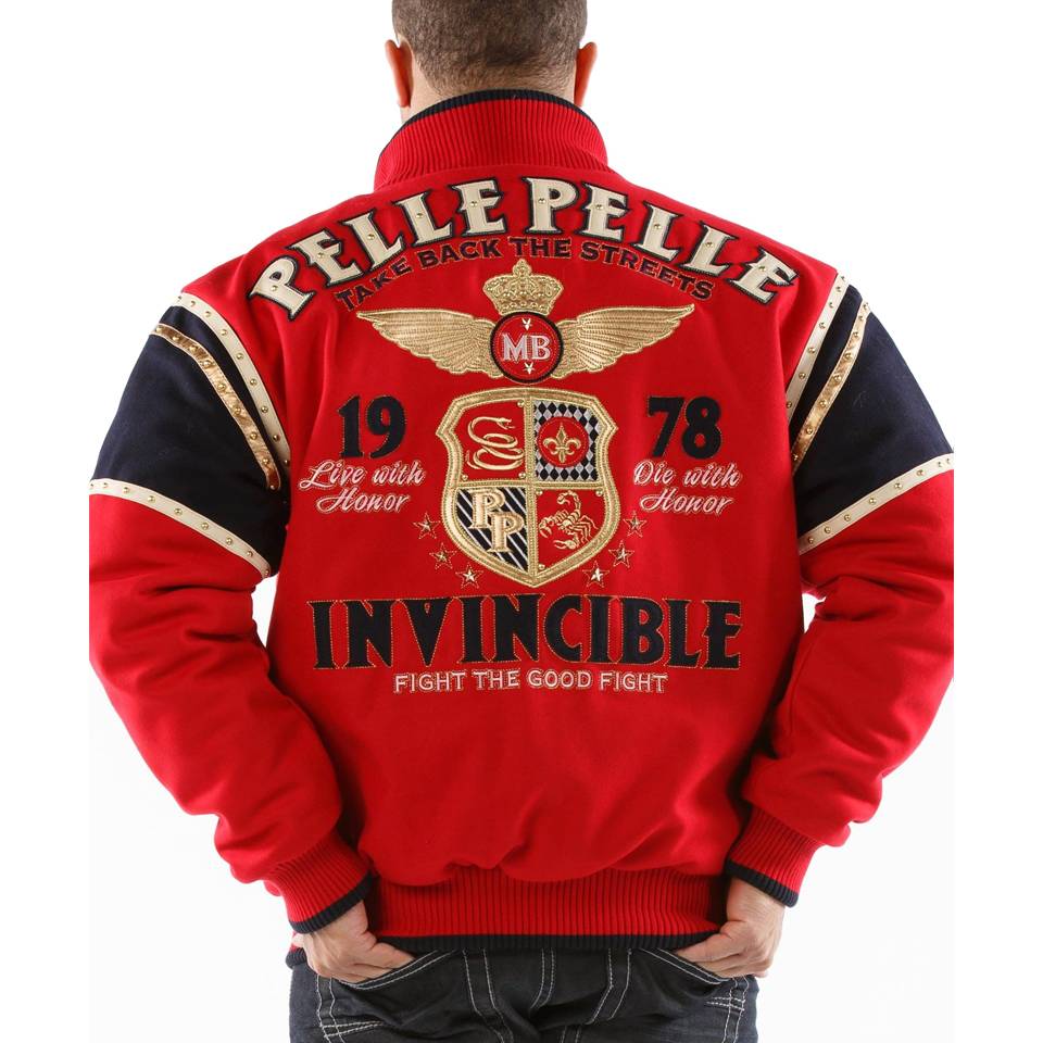 Pelle Pelle Take Back the Streets MB 1978 Invincible Wool Red Jacket