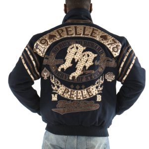 Pelle Pelle Thrill Seeker MB 1978 Navy Blue Wool Jacket