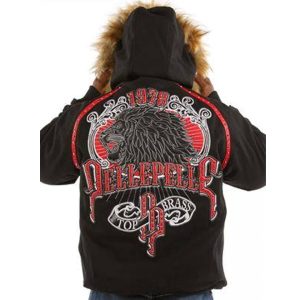 Pelle Pelle Top Brass 1978 Black Fur Hood Jacket
