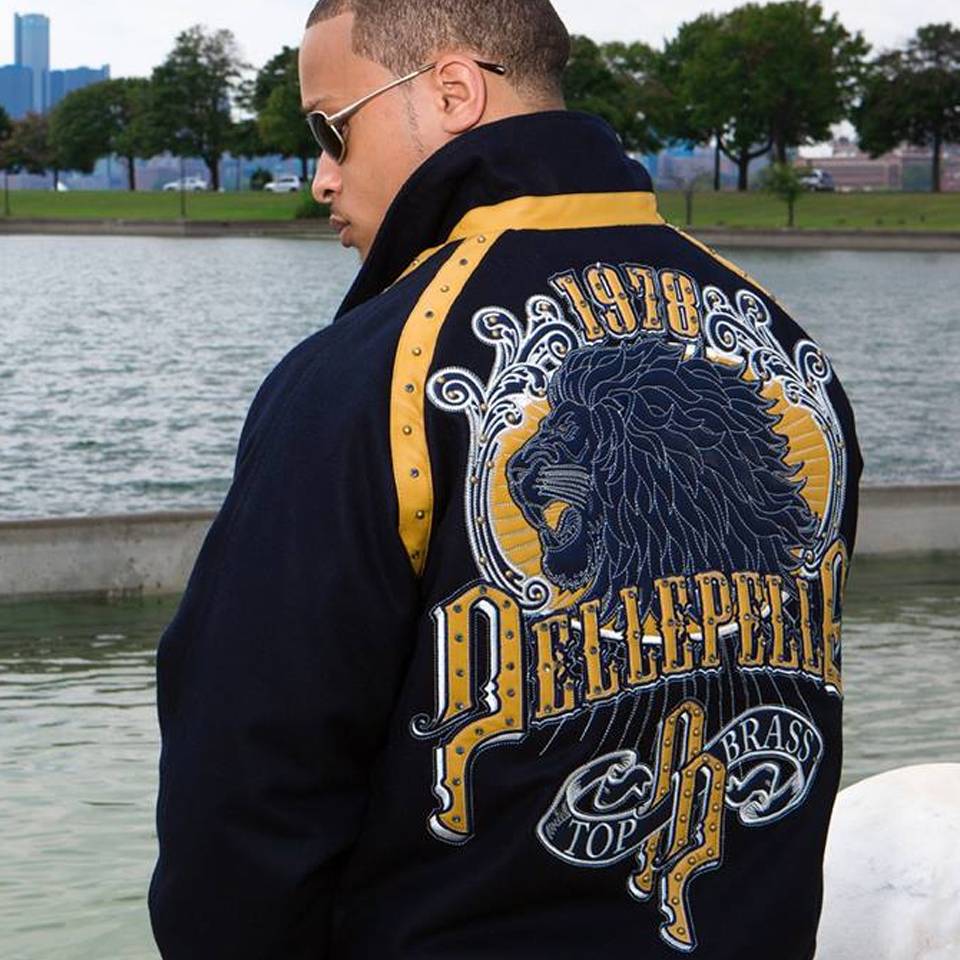 Pelle Pelle Top Brass 1978 Navy Blue Jacket