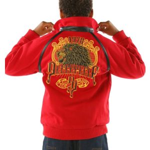 Pelle Pelle Top Brass 1978 Red Kids Wool Jacket