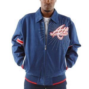 Pelle Pelle Tribute Atlanta Custom Limited MB Found 1847 Blue Wool Jacket