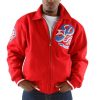 Pelle Pelle Tribute Philly MB 1682 City of Brother Red Wool Jacket